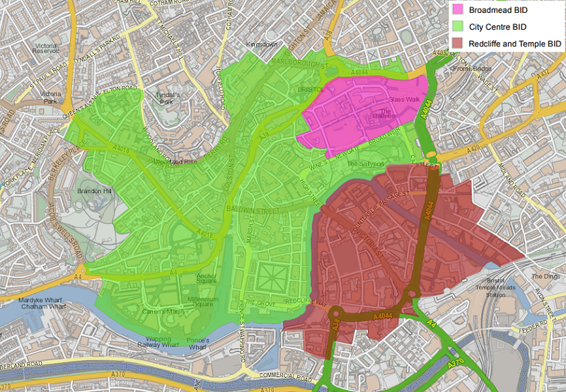 BID map with key