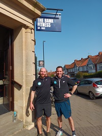 Adam Turpin outside Bank Fitness