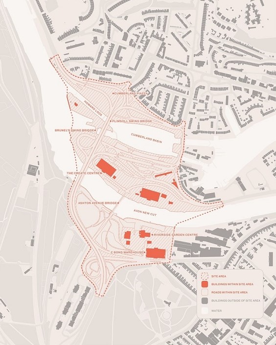 Map of the Western Harbour project area