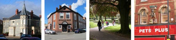 A collage of images of valued buildings in Bristol